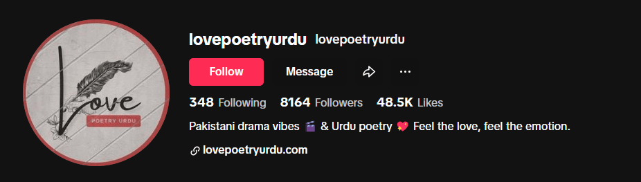 love poetry urdu tiktok