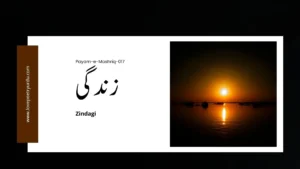 (Payam-e-Mashriq-017) Zindagi زندگی