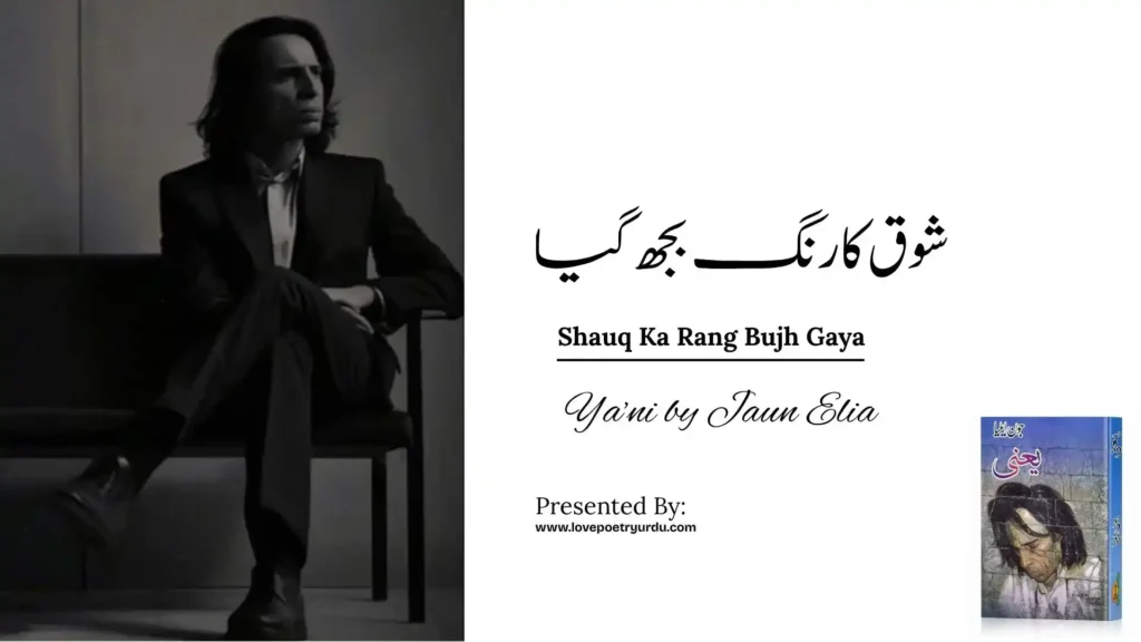 Yani-11 Shauq Ka Rang Bujh Gaya